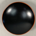 Japanese Lacquer ware Lidded Bowl Vtg Replica Red Black Owan Soup Rice UR400