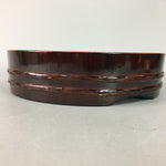 Japanese Lacquer ware Shushi Oke Serving Tub Vtg Round Container PX389