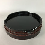 Japanese Lacquer ware Shushi Oke Serving Tub Vtg Round Container PX389