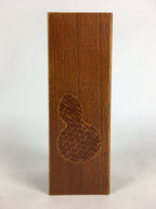 Japanese Lacquered Flower Vase Vtg Wooden Ikebana Kabin Gourd FV996
