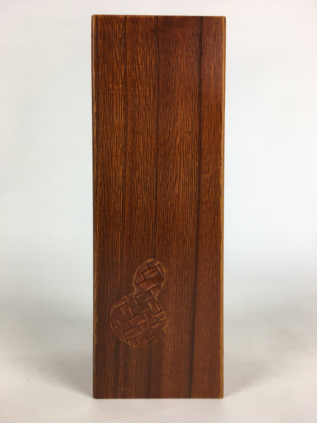 Japanese Lacquered Flower Vase Vtg Wooden Ikebana Kabin Gourd FV996