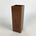 Japanese Lacquered Flower Vase Vtg Wooden Ikebana Kabin Gourd FV996