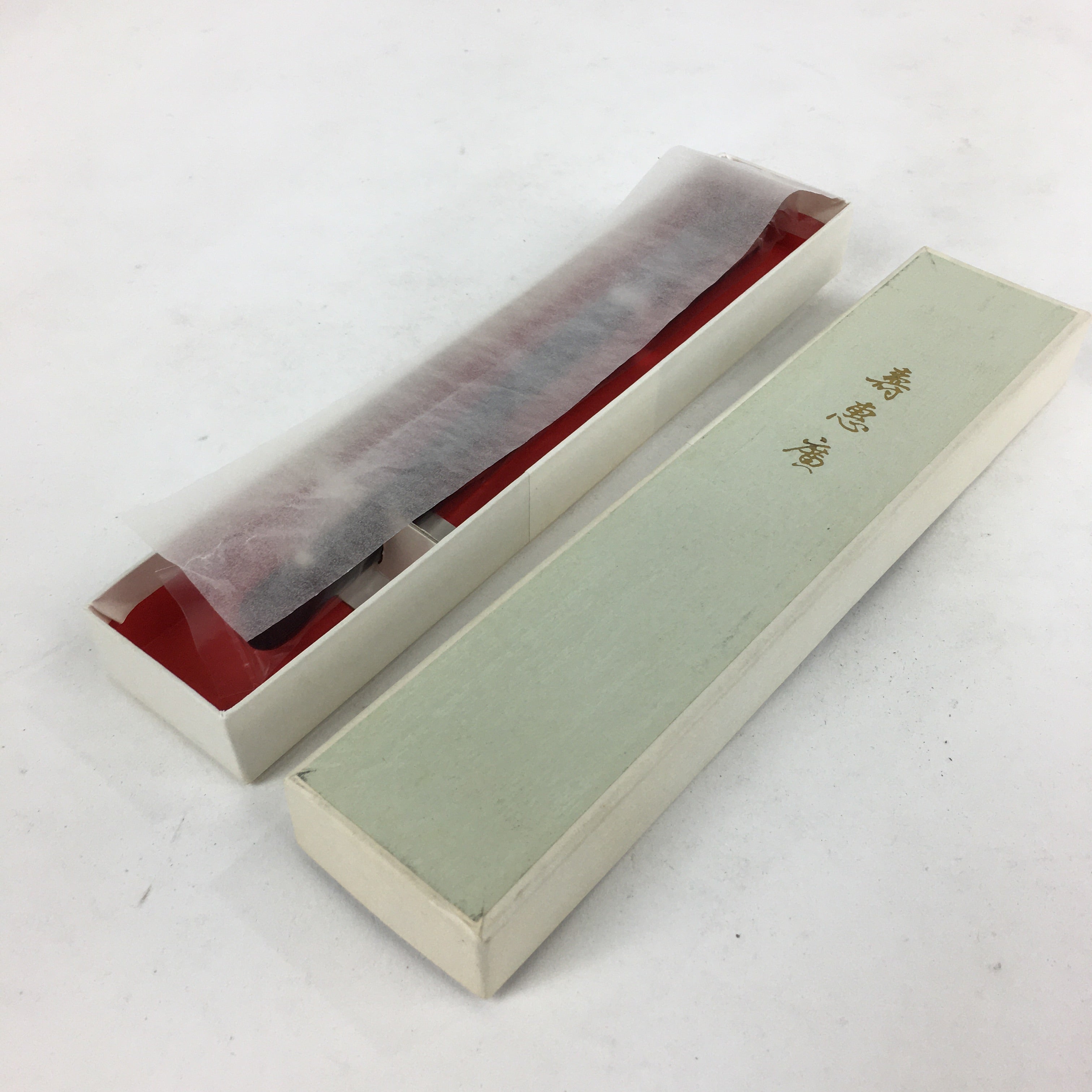Japanese Lacquered Folding Fan Vtg Sensu Gold Silver Paper Bamboo Frame 4D555