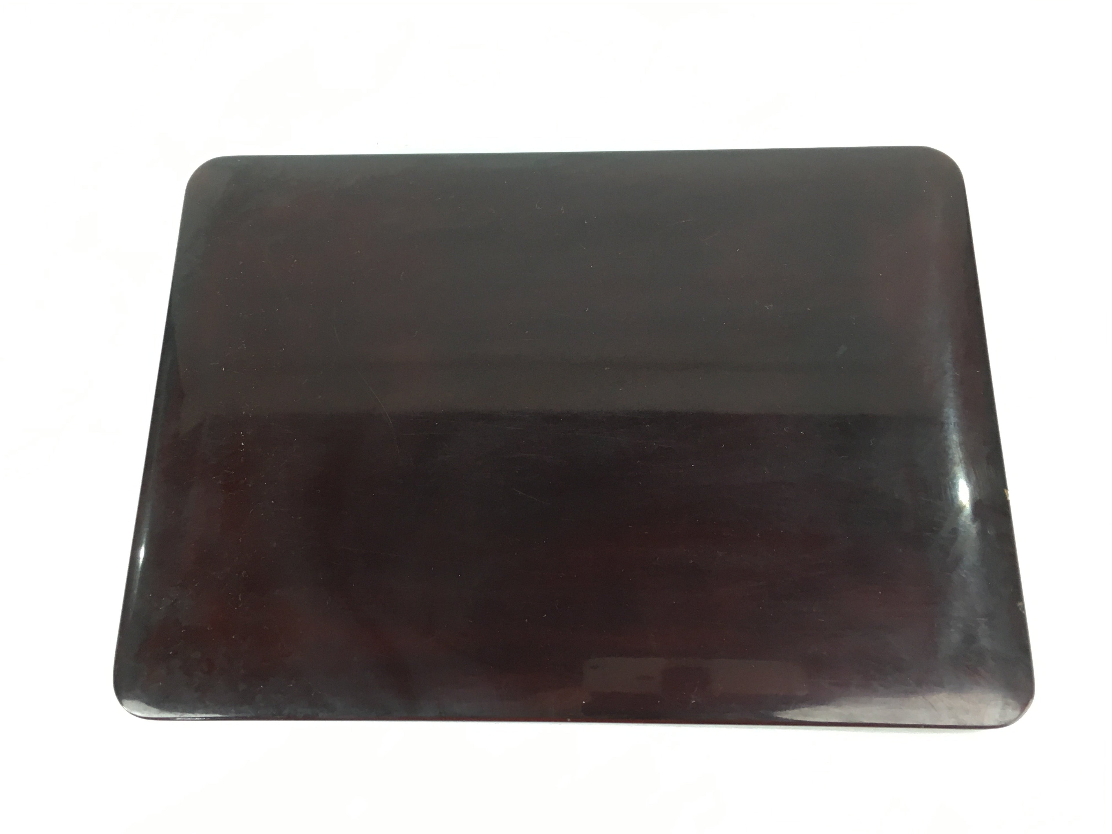 Japanese Lacquered Lidded Box Shunkei-Nuri Vtg Wood Fumibako Letter Book FB66