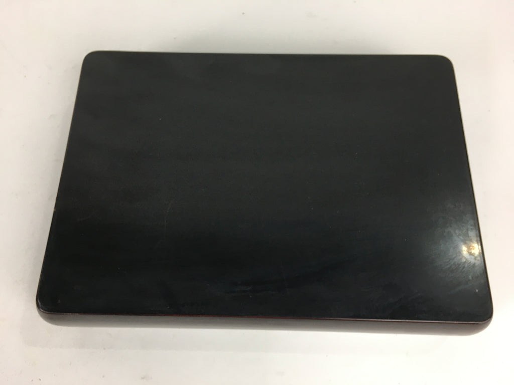 Japanese Lacquered Lidded Box Shunkei-Nuri Vtg Wood Fumibako Letter Book FB66