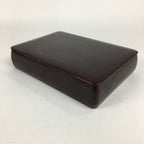 Japanese Lacquered Lidded Box Shunkei-Nuri Vtg Wood Fumibako Letter Book FB66