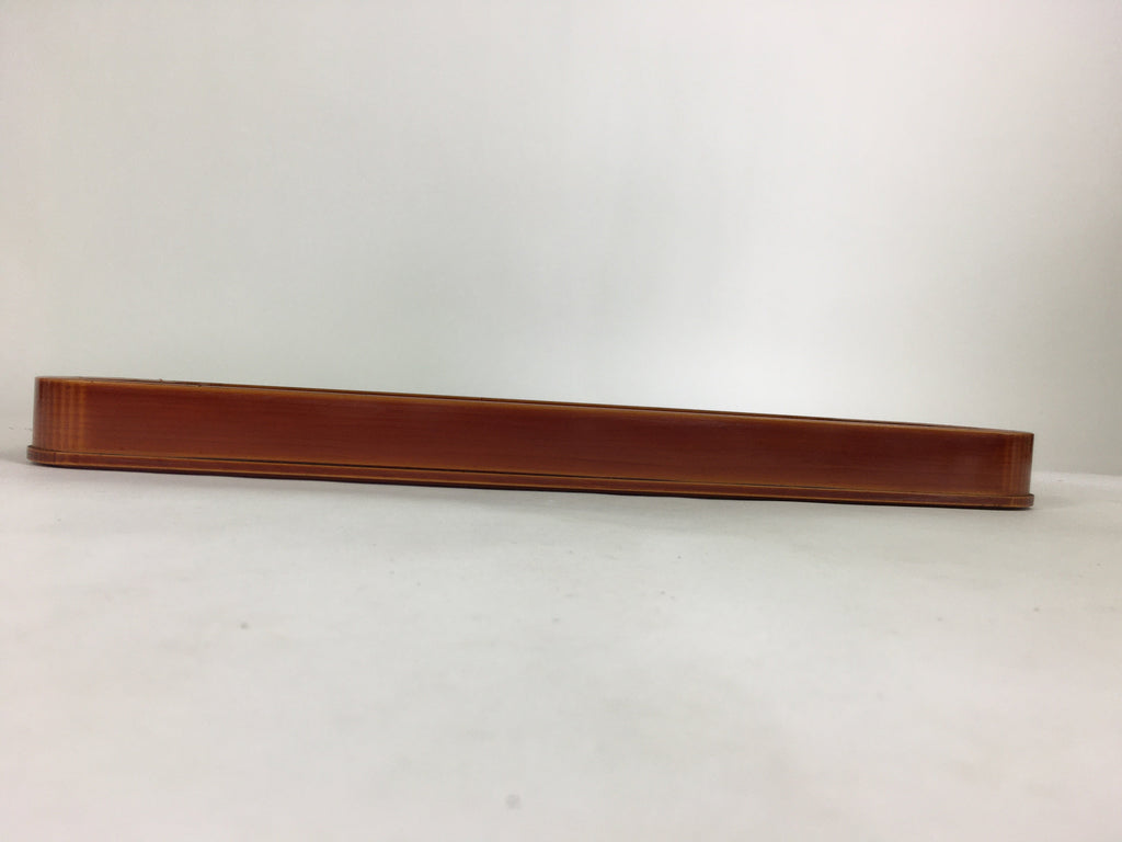 Japanese Lacquered Tray Rectangle Obon Vtg Shunkei-Nuri Nurimono UR683