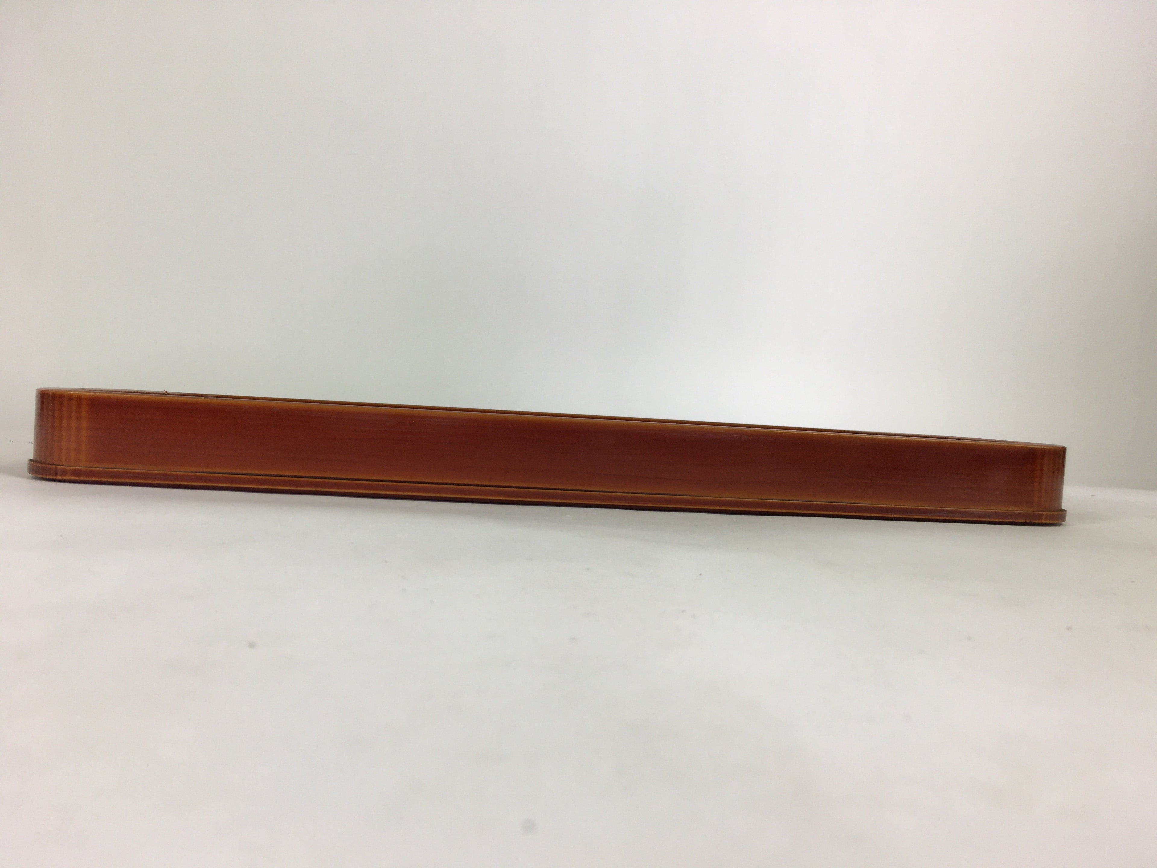 Japanese Lacquered Tray Rectangle Obon Vtg Shunkei-Nuri Nurimono UR683