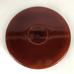 Japanese Lacquered Tray Round Obon Vtg Shunkei-Nuri Nurimono UR681