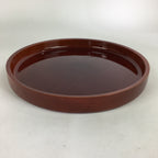 Japanese Lacquered Tray Round Obon Vtg Shunkei-Nuri Nurimono UR681