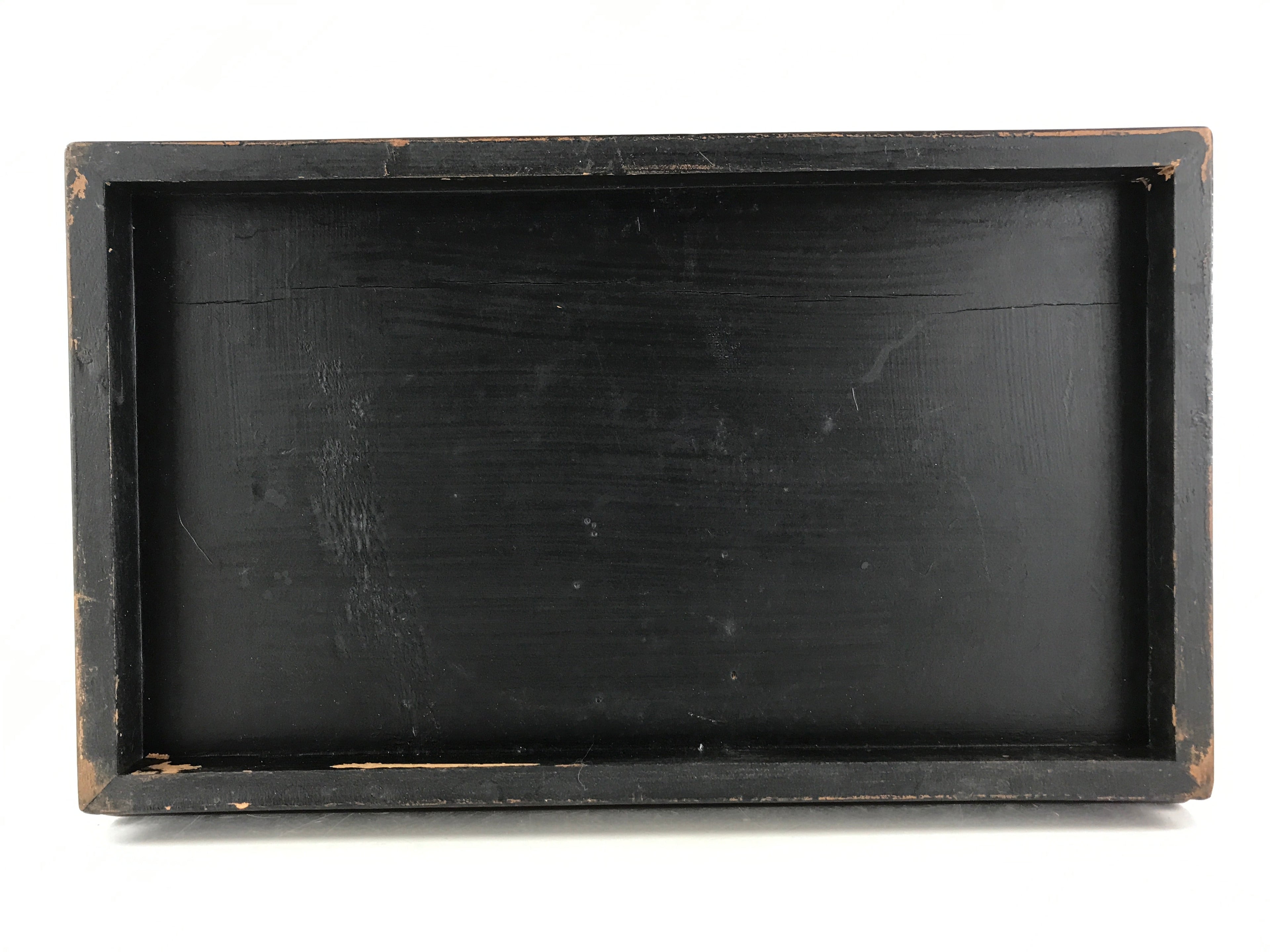 Japanese Lacquered Wooden Haribako Chest Sewing Box Vtg Makie Tansu T323