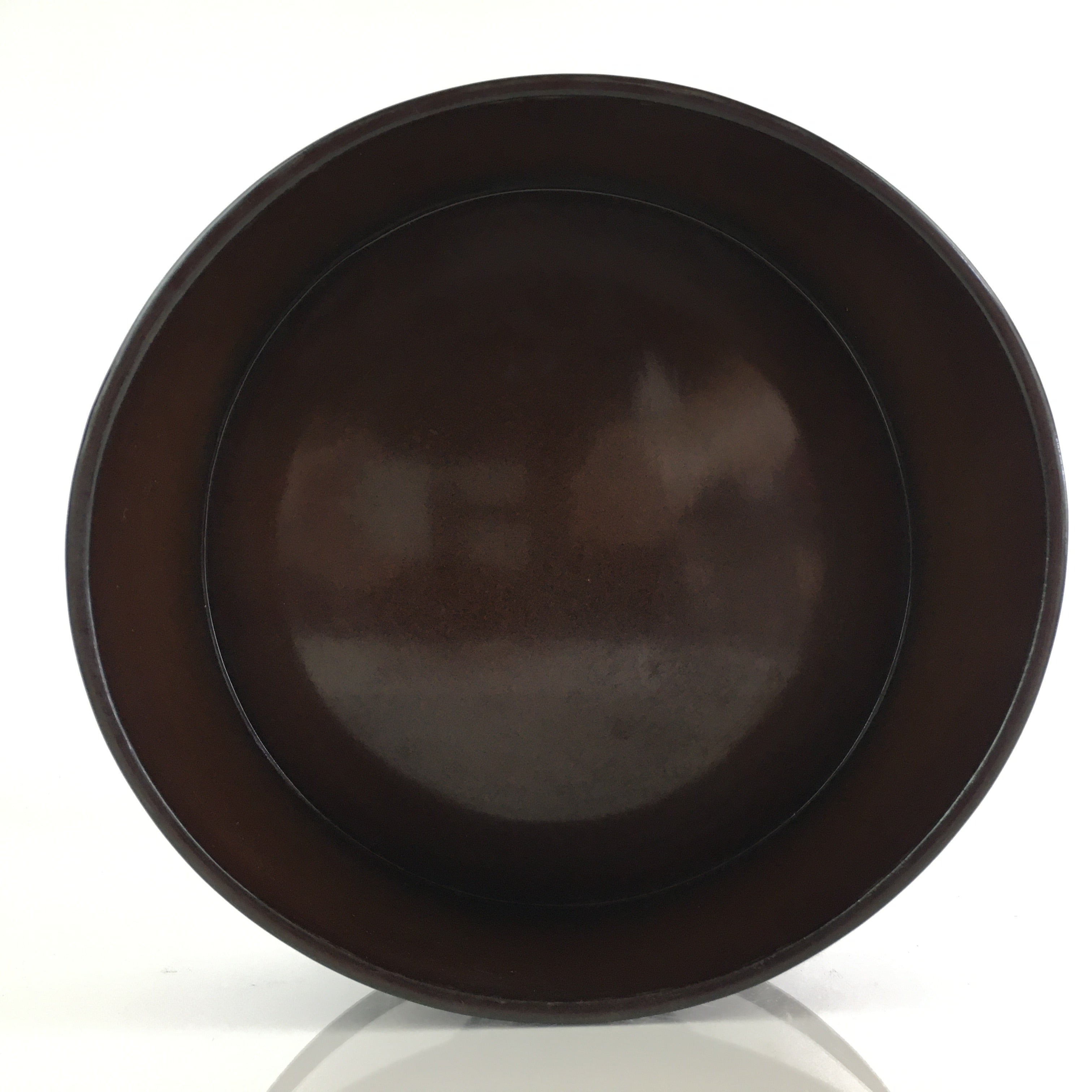 Japanese Lacquered Wooden Rice Container Ohitsu Rice Keeper Scoop Brown UR826