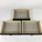 Japanese Lacquered Wooden Sewing Box Vtg Haribako Chest Tansu T303