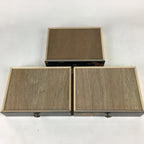 Japanese Lacquered Wooden Sewing Box Vtg Haribako Chest Tansu T303