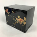 Japanese Lacquered Wooden Sewing Box Vtg Haribako Chest Tansu T303