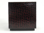 Japanese Lacquered Wooden Sewing Box Vtg Haribako Tansu Carved Bamboo T329