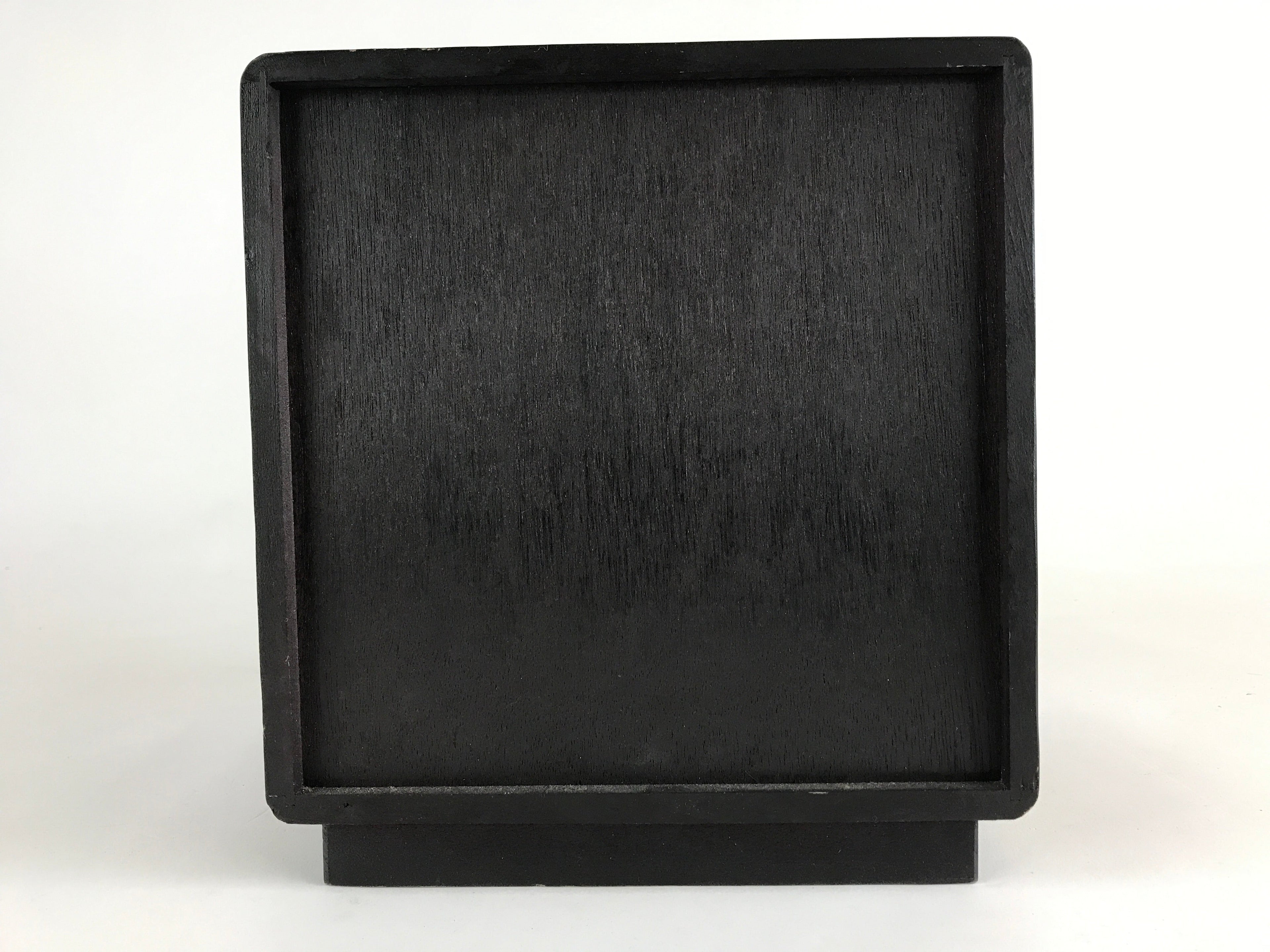 Japanese Lacquered Wooden Sewing Box Vtg Haribako Tansu Carved Bamboo T329