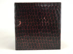 Japanese Lacquered Wooden Sewing Box Vtg Haribako Tansu Carved Bamboo T329