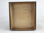 Japanese Lacquered Wooden Sewing Box Vtg Haribako Tansu Carved Bamboo T329