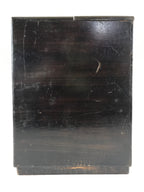 Japanese Lacquered Wooden Sewing Box Vtg Haribako Tansu Maki-e Flowers T331