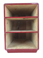 Japanese Lacquered Wooden Sewing Box Vtg Maki-e Haribako Chest Tansu T326