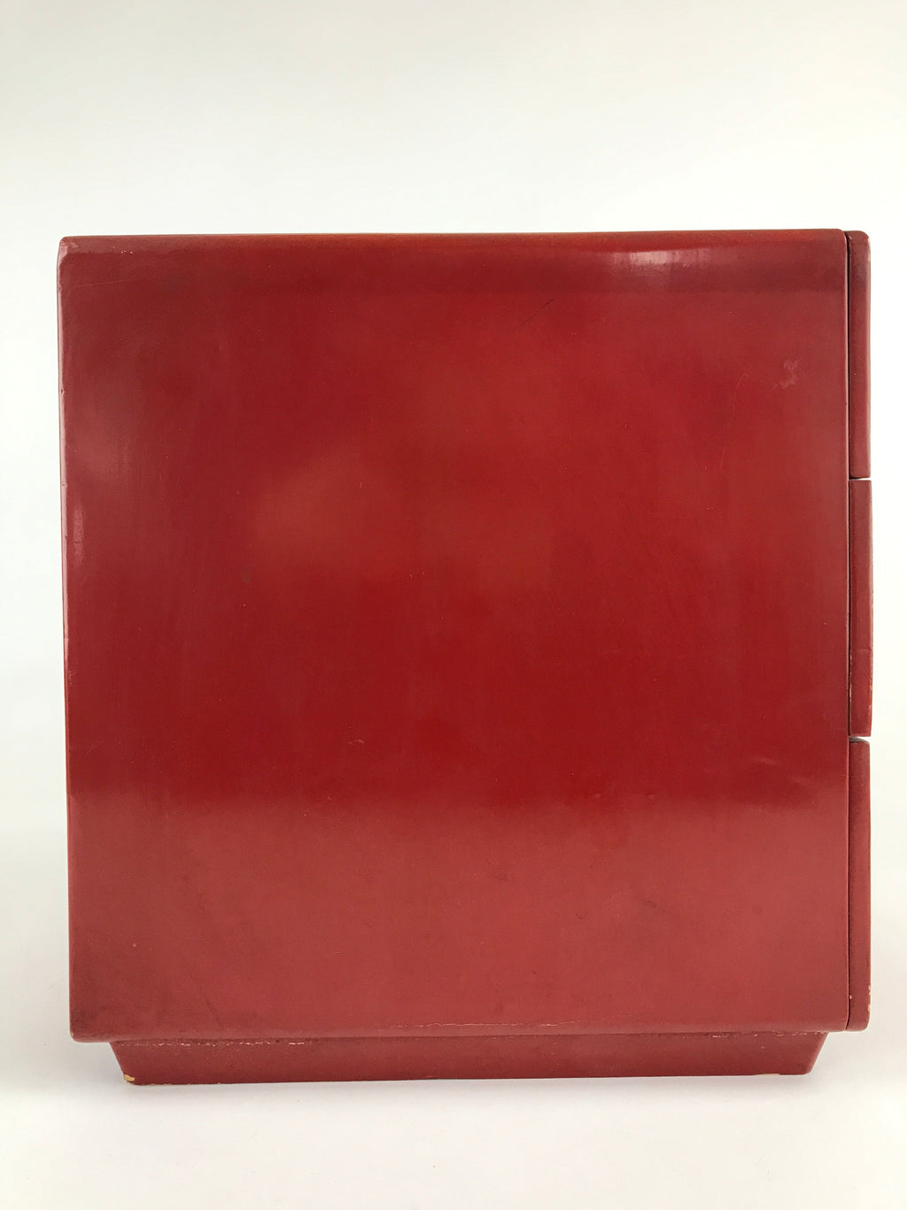 Japanese Lacquered Wooden Sewing Box Vtg Maki-e Haribako Chest Tansu T326