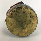 Japanese Lacquered Wooden Taiko Drum Vtg Crane Pine Tree Boy's Day BD678