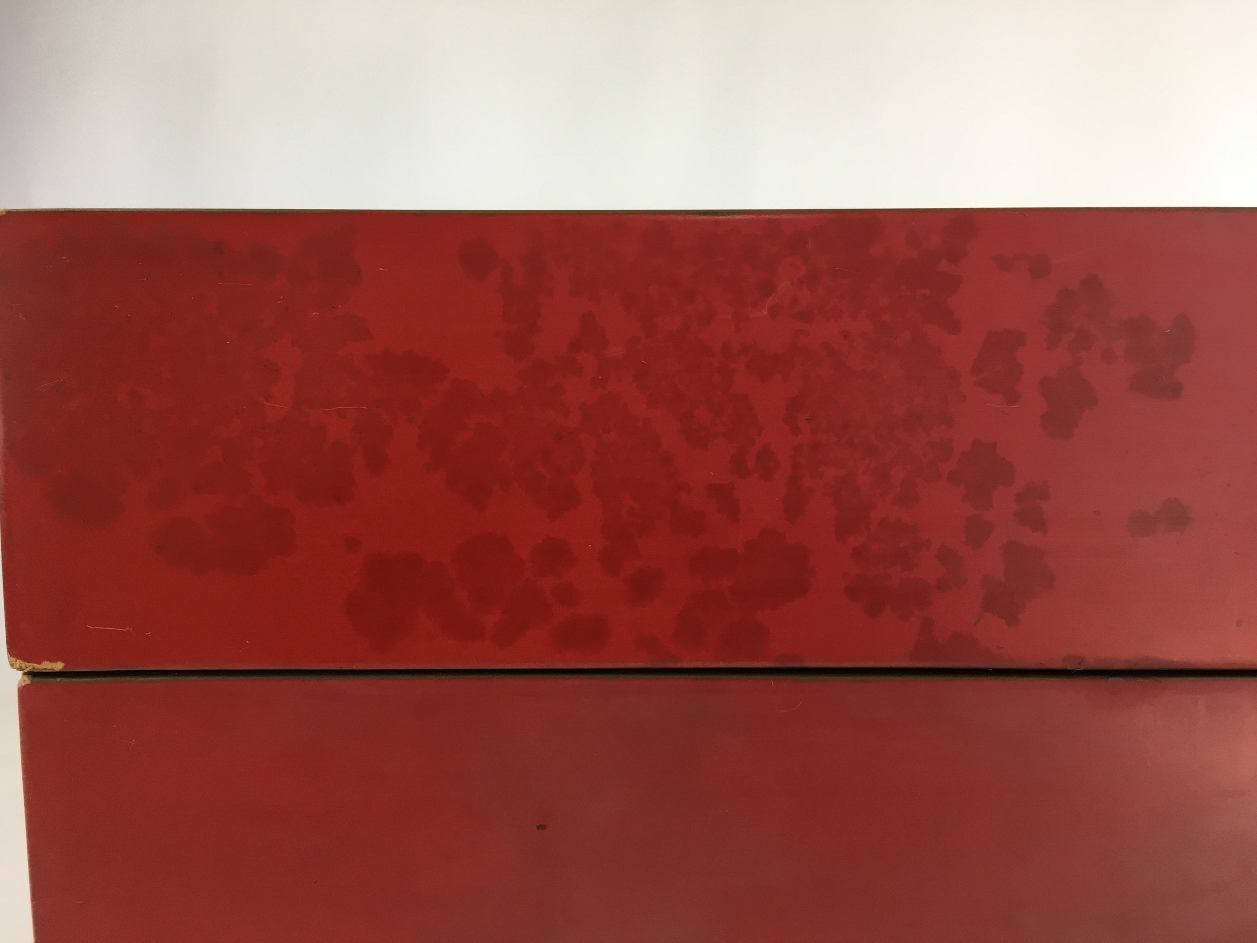 Japanese Lacquerware Bento Box Red 4 Tier Wood Vtg Jubako Set JB78