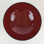 Japanese Lacquerware Bowl Vtg Urushi Black Red Owan Soup Rice QT151