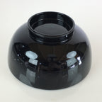 Japanese Lacquerware Bowl Vtg Urushi Black Red Owan Soup Rice QT151