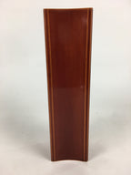 Japanese Lacquerware Flower Vase Vtg Wooden Shunkei-nuri Ikebana Kabin FV975