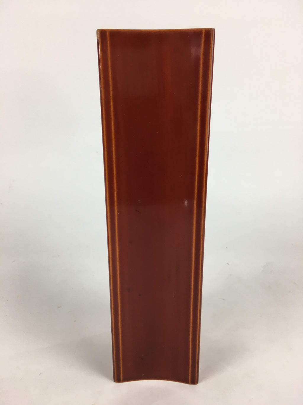 Japanese Lacquerware Flower Vase Vtg Wooden Shunkei-nuri Ikebana Kabin FV975