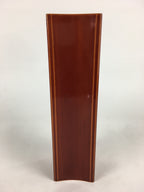 Japanese Lacquerware Flower Vase Vtg Wooden Shunkei-nuri Ikebana Kabin FV975