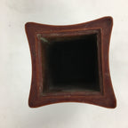 Japanese Lacquerware Flower Vase Vtg Wooden Shunkei-nuri Ikebana Kabin FV975