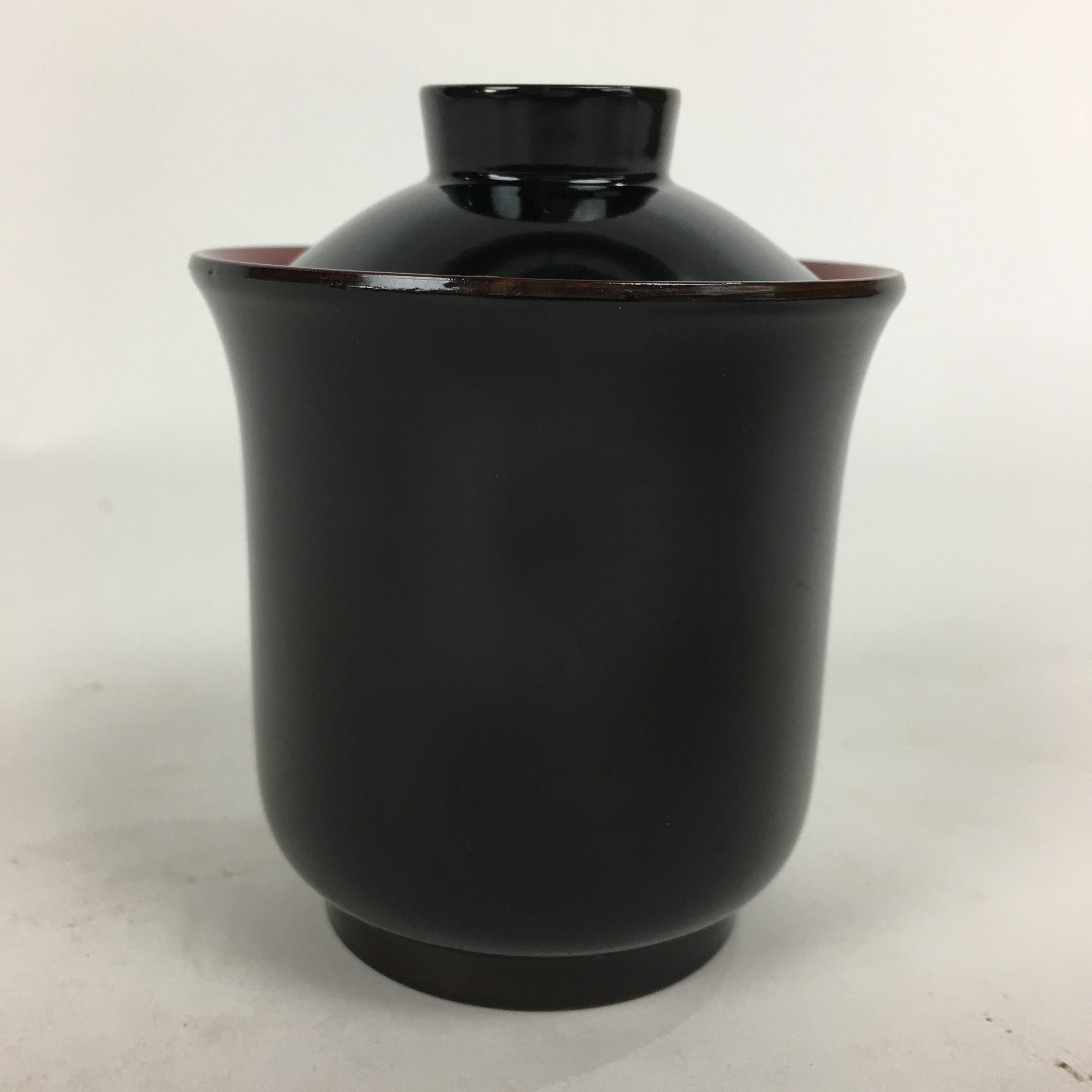 Japanese Lacquerware Kiso-Nuri Lidded Bowl Vtg Red Black Owan Soup Bowl QT146