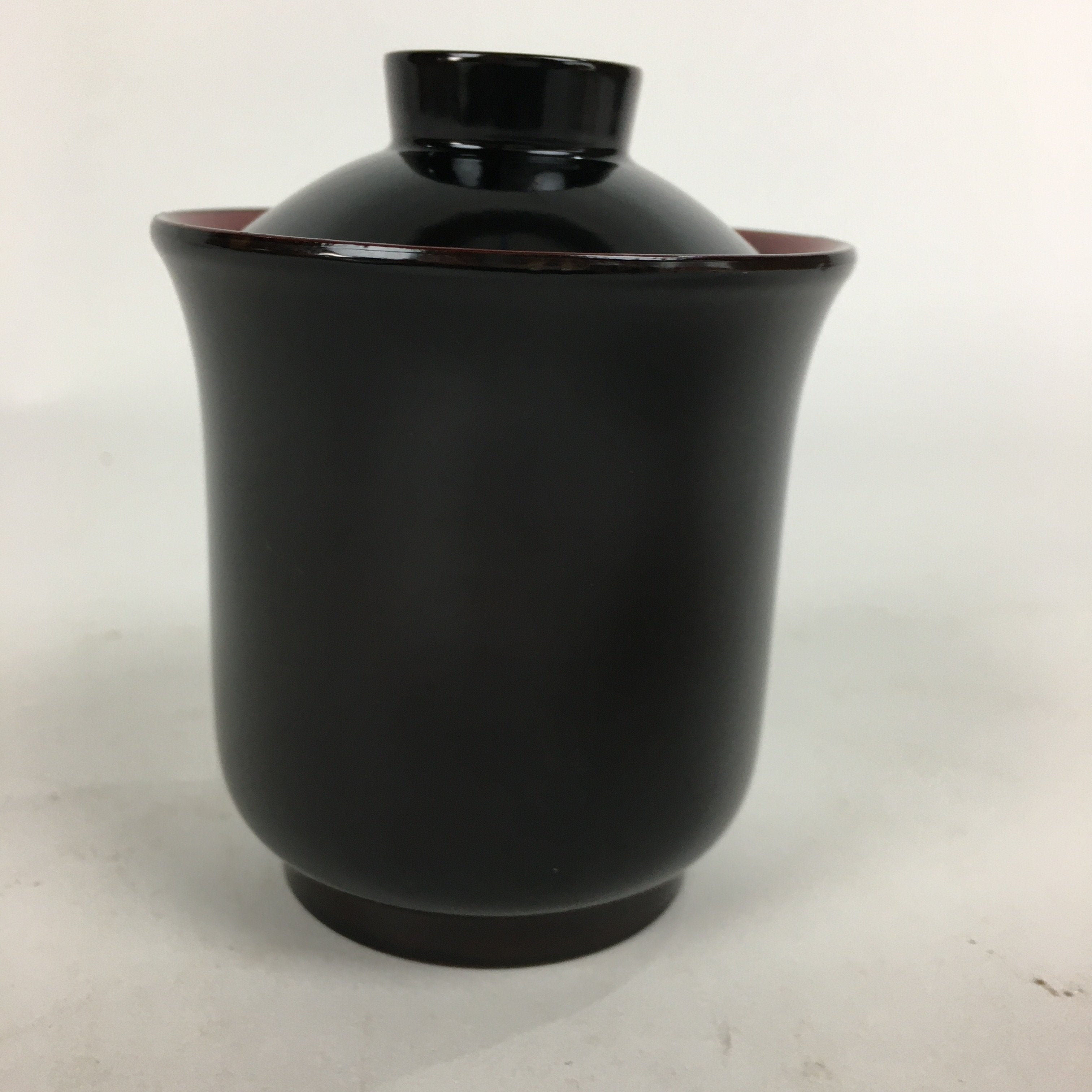 Japanese Lacquerware Kiso-Nuri Lidded Bowl Vtg Red Black Owan Soup Bowl QT146