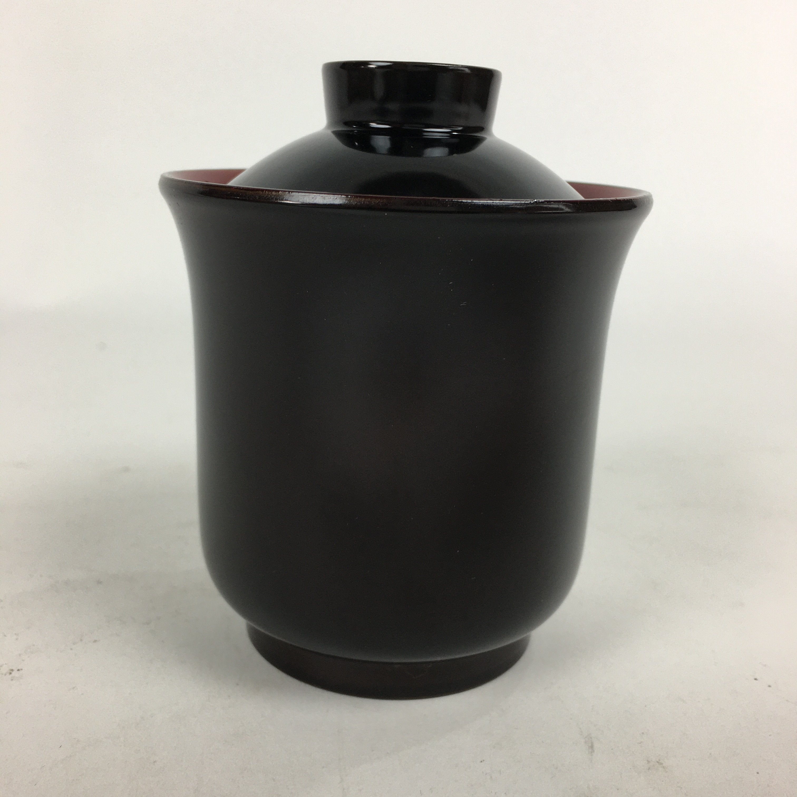 Japanese Lacquerware Kiso-Nuri Lidded Bowl Vtg Red Black Owan Soup Bowl QT146