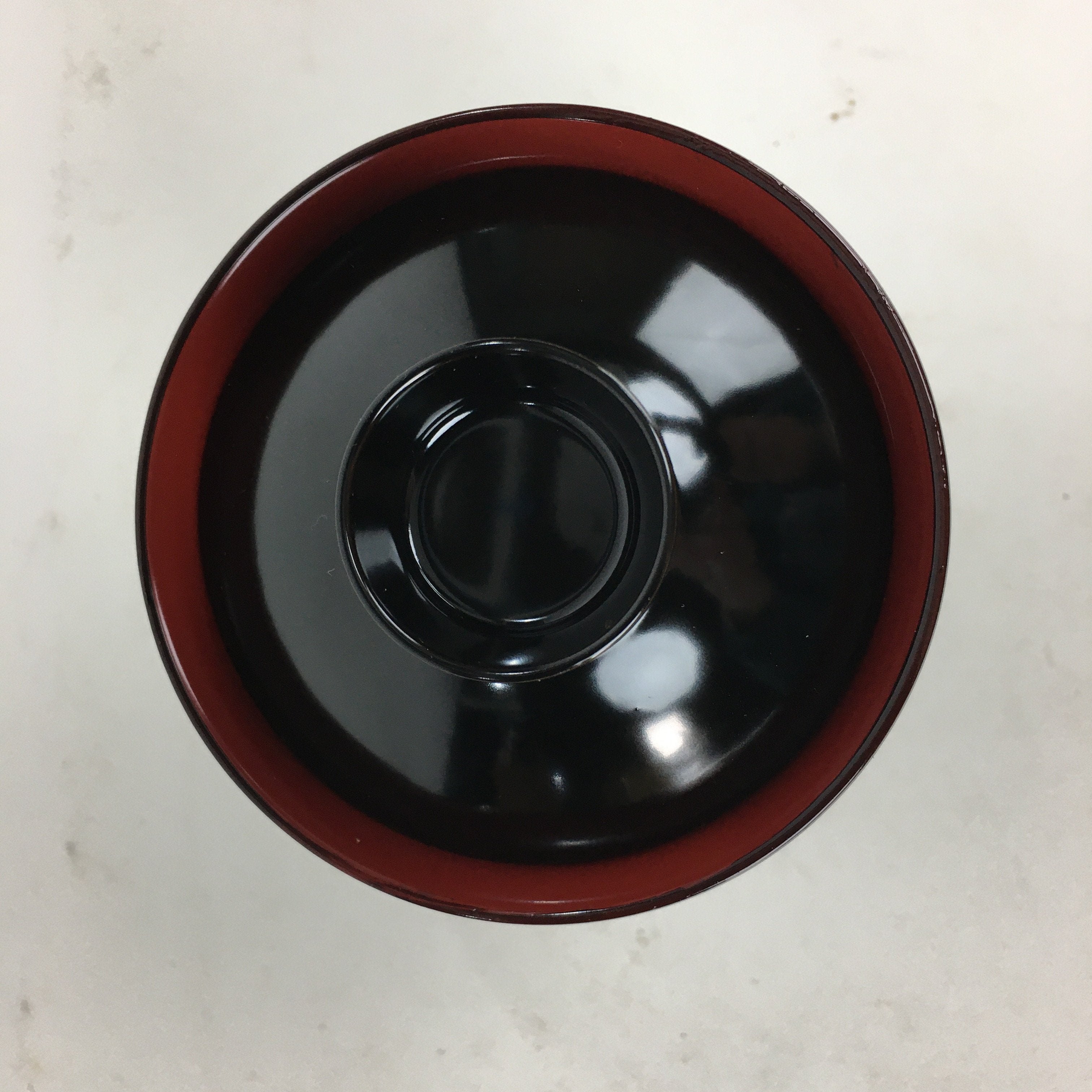 Japanese Lacquerware Kiso-Nuri Lidded Bowl Vtg Red Black Owan Soup Bowl QT146