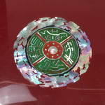 Japanese Lacquerware Lid Box Vtg Fumibako Letter Book Shell Inlay Brown FB57