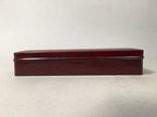 Japanese Lacquerware Lid Box Vtg Fumibako Letter Book Shell Inlay Brown FB57