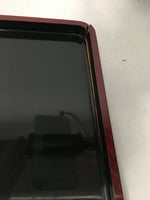 Japanese Lacquerware Lid Box Vtg Fumibako Letter Book Shell Inlay Brown FB57