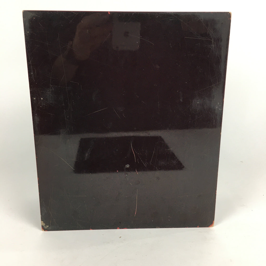 Japanese Lacquerware Lid Box Vtg Wood Fumibako Letter Book Box FB65