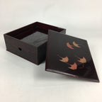 Japanese Lacquerware Lid Box Vtg Wood Fumibako Letter Book Box FB65