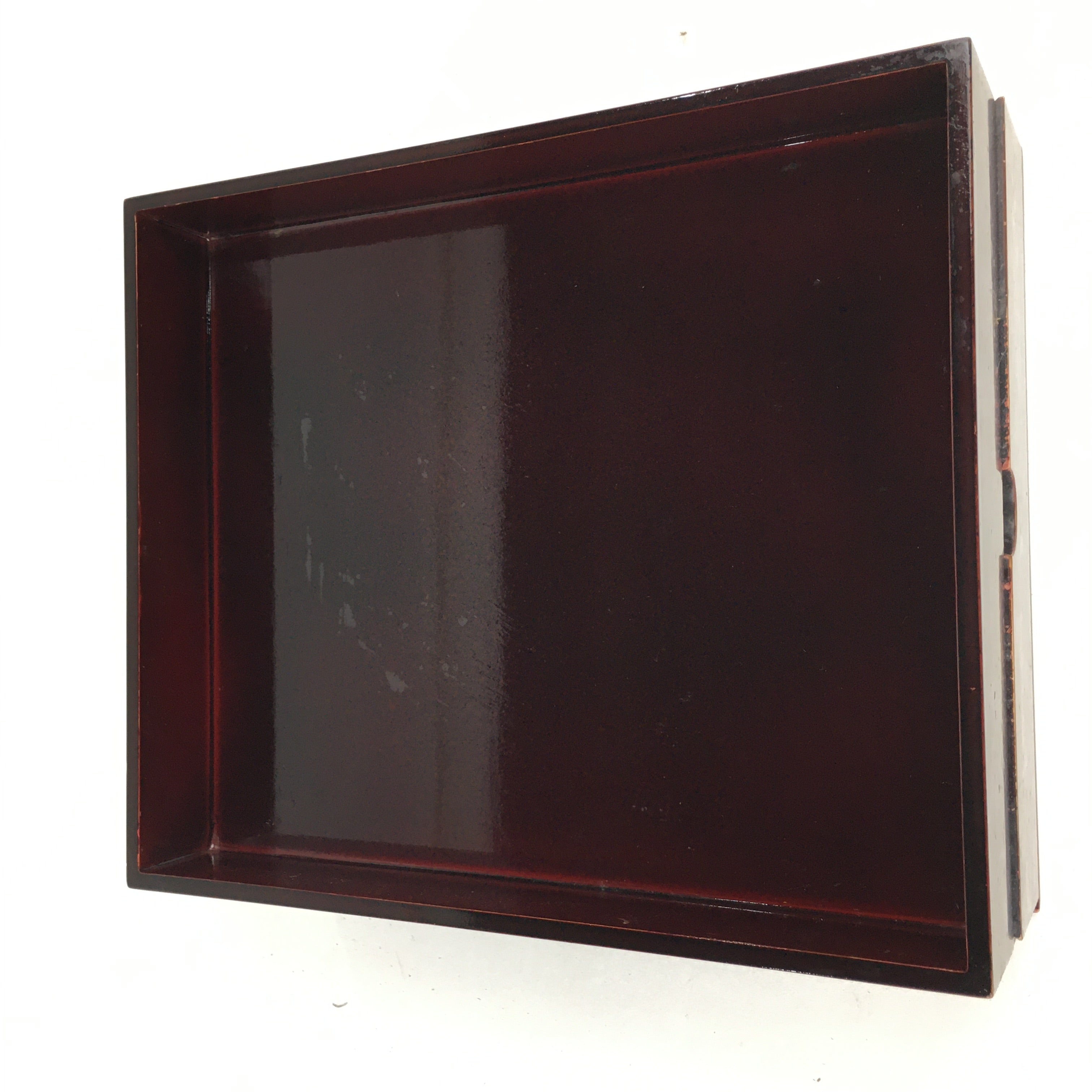 Japanese Lacquerware Lid Box Vtg Wood Fumibako Letter Book Box FB65