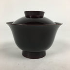 Japanese Lacquerware Lidded Bowl Vtg Echizen-Nuri Owan Soup Bowl UR628