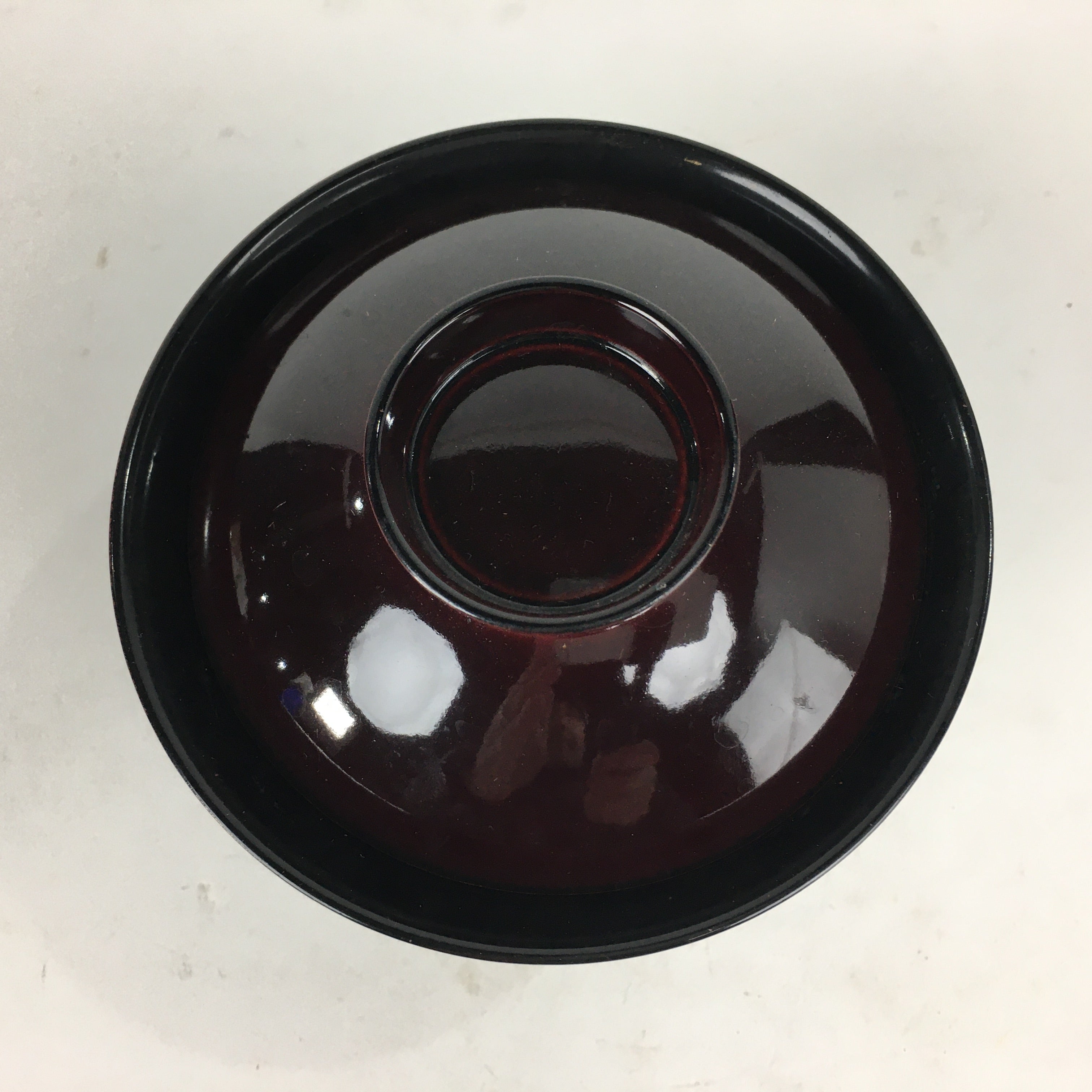 Japanese Lacquerware Lidded Bowl Vtg Echizen-Nuri Owan Soup Bowl UR628