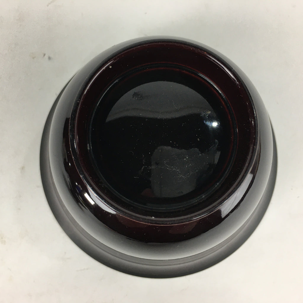 Japanese Lacquerware Lidded Bowl Vtg Echizen-Nuri Owan Soup Bowl UR629