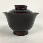 Japanese Lacquerware Lidded Bowl Vtg Echizen-Nuri Owan Soup Bowl UR630