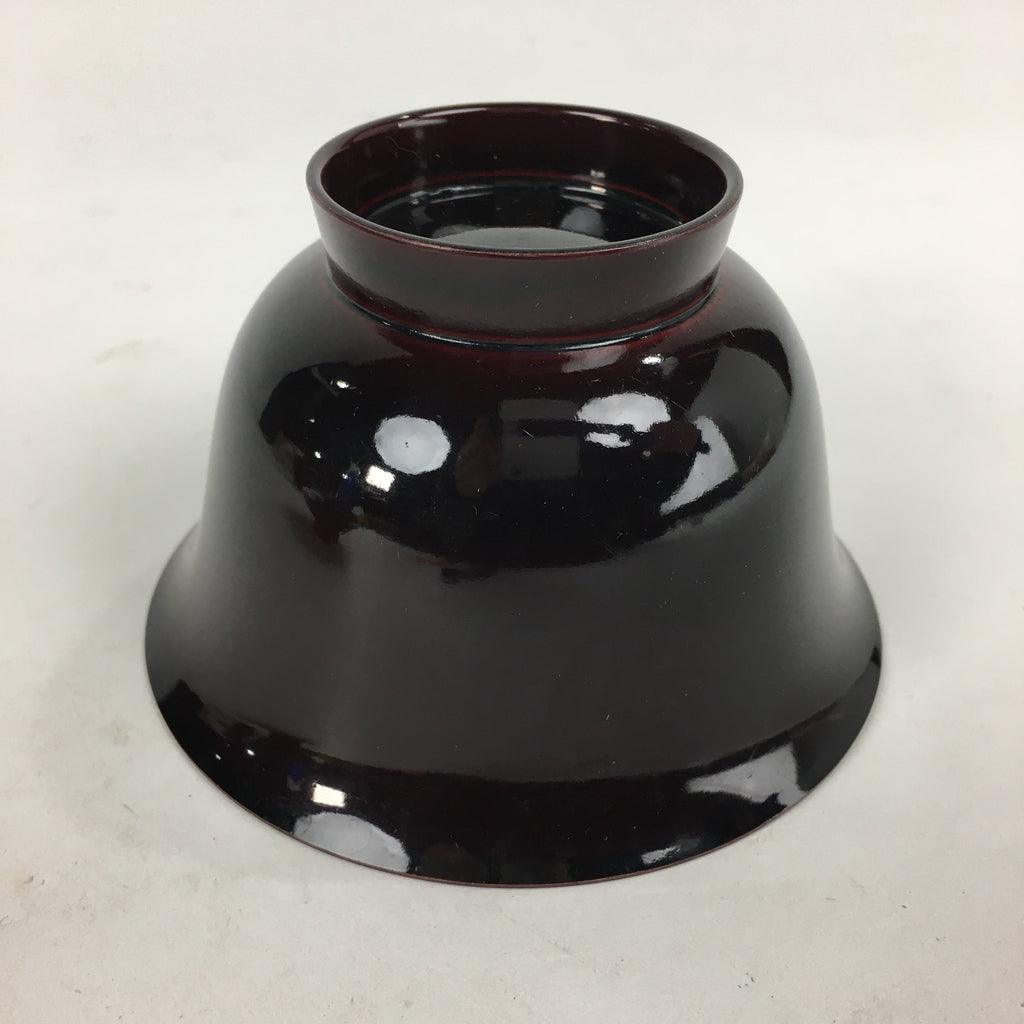 Japanese Lacquerware Lidded Bowl Vtg Echizen-Nuri Owan Soup Bowl UR630