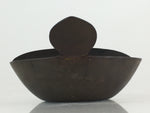 Japanese Lacquerware Lidded Bowl Vtg Maki-e Gold Flower Nabe Pot UR802